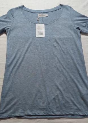 Женская однотонная футболка свободного кроя blue motion, размер xs (34), голубой