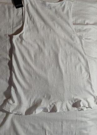 Женская базовая блуза с вышивкой esmara, белая, размеры s, m, l, 100% хлопок5 фото