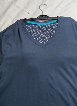 Мужской комплект футболка и шорты royal class, размер xxl, темно синий2 фото