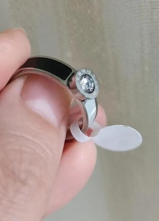 Кольцо медицинская сталь серебро2 фото