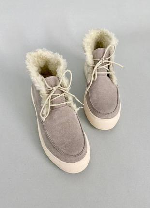 Купить Зимние замшевые ботинки на шнурках — недорого в каталоге Ботинки на  Шафе | Киев и Украина