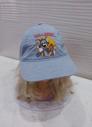 Крутая кепка tom&jerry голубая