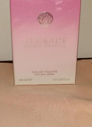 Versace bright crystal. туалетная вода для женщин 30ml.оригинал