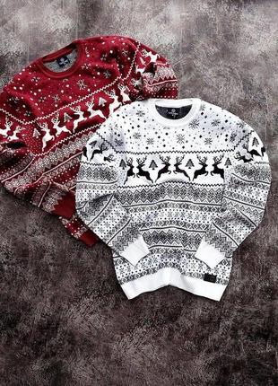 Новорічний светр з оленями 🦌10 фото