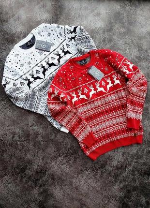 Новорічний светр з оленями 🦌3 фото