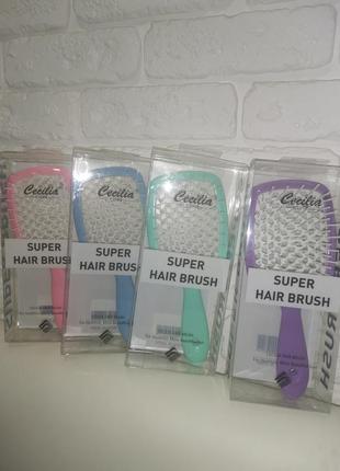 Гребінець для волосся super hair brush cecilia