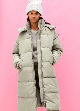 Куртка-пуховик стеганная, длинная