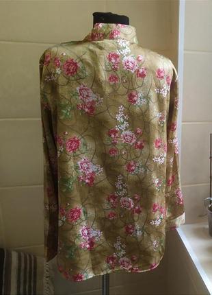 Стильная блуза alfredo pauly в цветочный принт7 фото