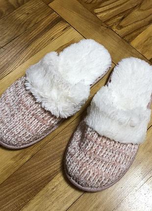 Женские домашние мягкие тапочки