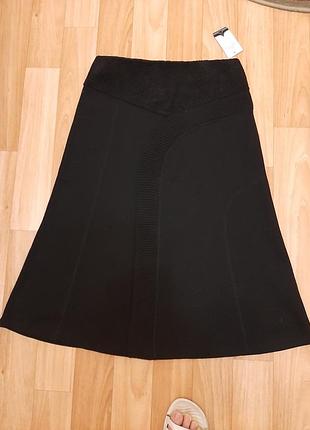 Шерстная юбка а-силуэта