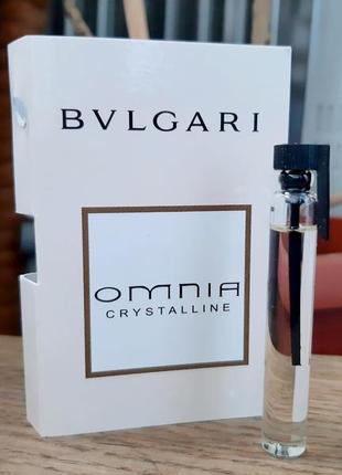Bvlgari omnia crystalline💥оригінал мініатюра пробник mini 5 мл книжка голка