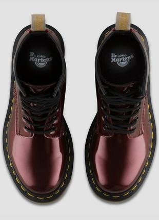 Оригинал dr. martens 1460 vegan cherry chrome веган ботинки демисезон5 фото