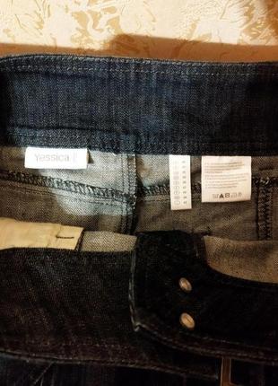 Плотная джинсовая юбка4 фото