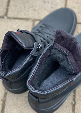 Шкіряні зимові теплі черевики 
puma4 фото