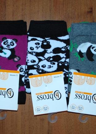 Демісезонні носки шкарпетки бросс bross 3-5, 5-7, 7-9 панда