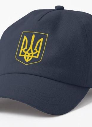 Кепка унисекс с патриотическим принтом классический герб украины5 фото