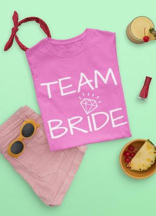 Женская футболка на девичник team bride для подружек невесты1 фото