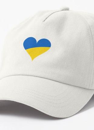 Кепка унісекс з патріотичним принтом україна в моєму серці2 фото