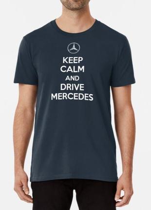 Мужская футболка с принтом  drive mersedes мерседес7 фото