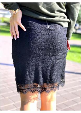 Утонченная нежнейшая юбка из французского кружева от silvian heach2 фото