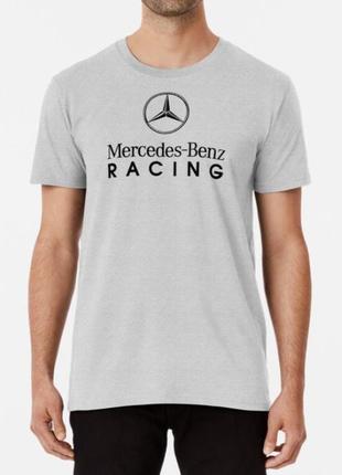 Мужская футболка с принтом mercedes-benz racing мерседес3 фото