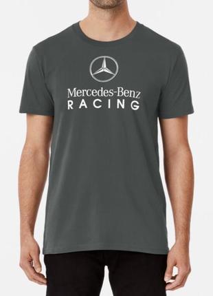 Мужская футболка с принтом mercedes-benz racing мерседес6 фото