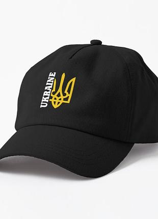 Кепка унисекс с патриотическим принтом ukraine классический герб украины трезубец