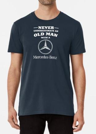 Мужская футболка с принтом mercedes мерседес5 фото
