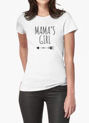 Жіноча футболка маміна дочка, mama's girl для дочки