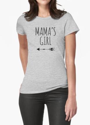 Жіноча футболка маміна дочка, mama's girl для дочки2 фото
