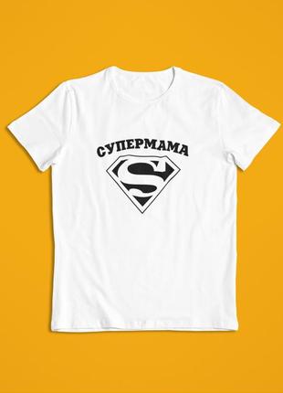 Женская футболка для мамы super mama супер мама3 фото