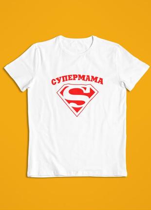 Жіноча футболка для мами super mama супер мама