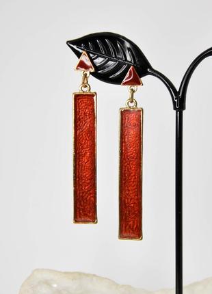 Красные серьги-гвоздики арт. 77657