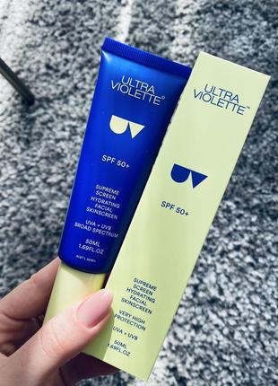 Ultra violette supreme screen hydrating facial skinscreen 50+ ежедневная спф защита для лица