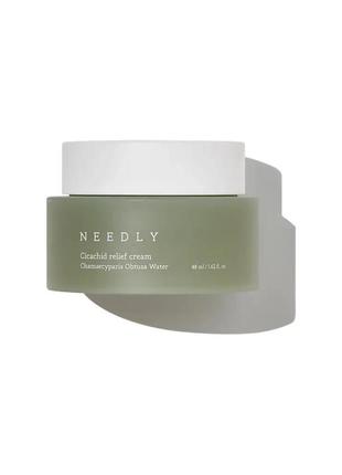 Успокаивающий крем для лица с центеллой needly cicachid relief cream1 фото