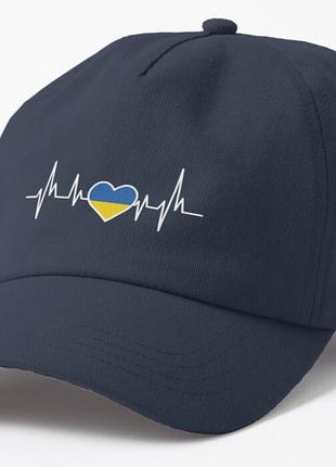Кепка унисекс с патриотическим принтом  кардио украина, cardio ukraine2 фото