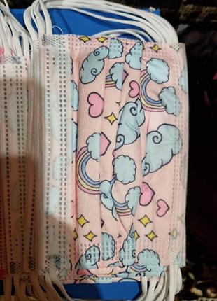 Маски  цветные 5шт 8