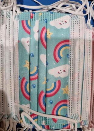 Маски  цветные 5шт 9