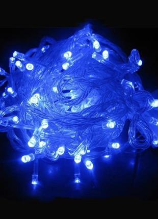 Гирлянда светодиодная led ночник синяя голубая1 фото
