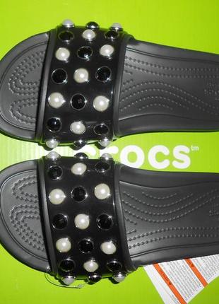 Сандалии-шлепки crocs р.w6-24см. оригинал2 фото