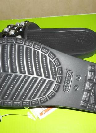 Сандалии-шлепки crocs р.w6-24см. оригинал4 фото