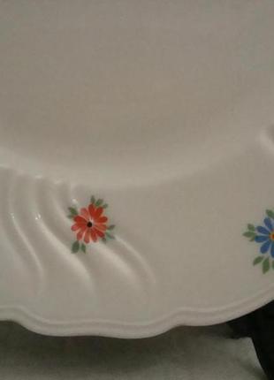 Антикварные красивые тарелки набор 3 шт фарфор германия №д(4)2 фото