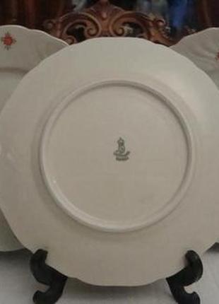 Антикварные красивые тарелки набор 3 шт фарфор германия №д(4)8 фото