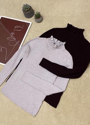 Гольф в рубрик в’язаний