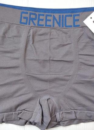 Боксеры мужские greenice серый m\l 4379