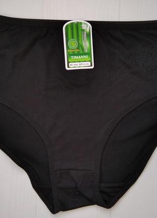 Трусики женские timanni бамбук черный xl\2xl 52\54 1654