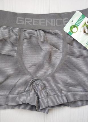 Боксеры мужские greenice бесшовные серый m\l 7648