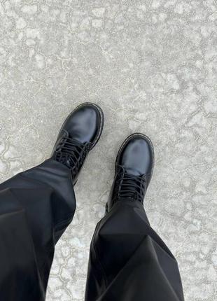 ❄️🖤dr.martens Leopard jadon black fur premium🖤❄️черевики жіночі чорні зимні доктор мартінс жадон з хутром, ботинки женские зимние с мехом доктор мартинс жадон5 фото