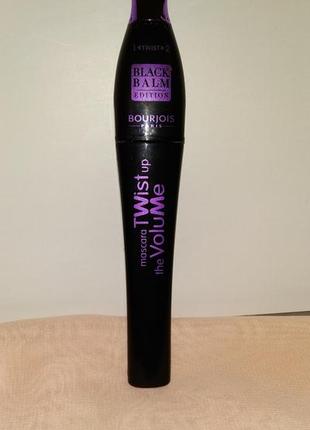 Bourjois mascara twist up the volume black balm edition. тушь для ресниц