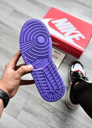 Кросівки nike air jordan 1 violet9 фото